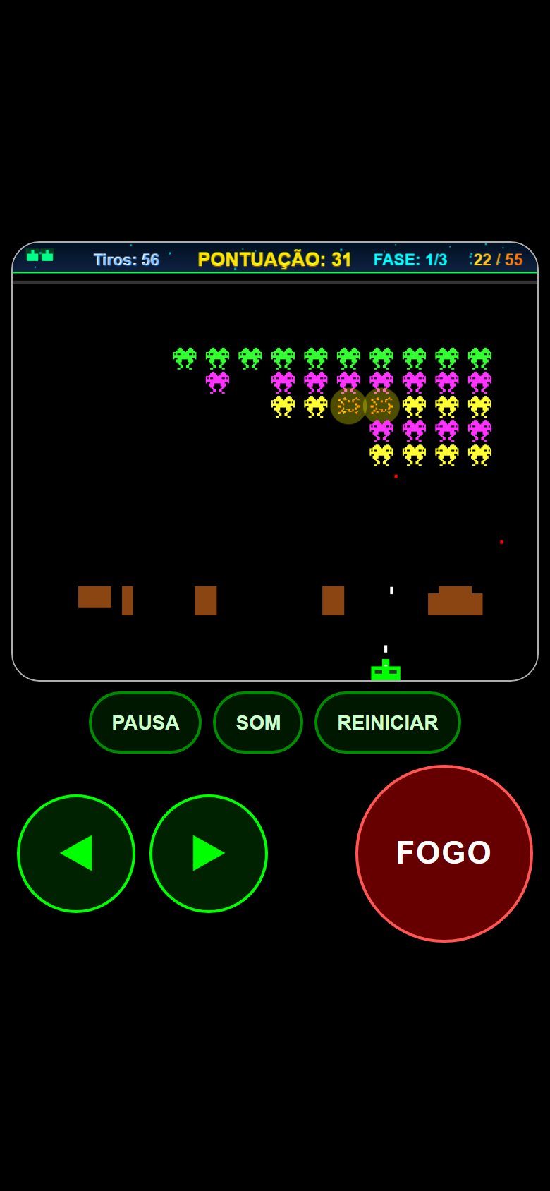 Celular em pé