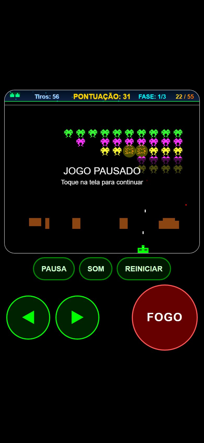 Celular em pé